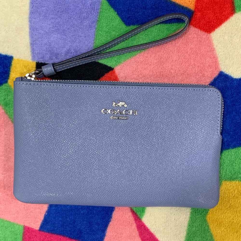 Coach Blue Wristlet